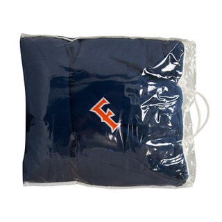 Big 'F' Navy Sherpa Blanket